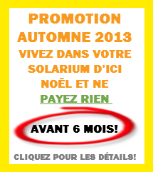 Solarium | promotion automnale